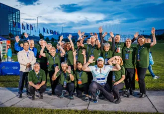 Atletski suci kod fontana, 22.5.2025.